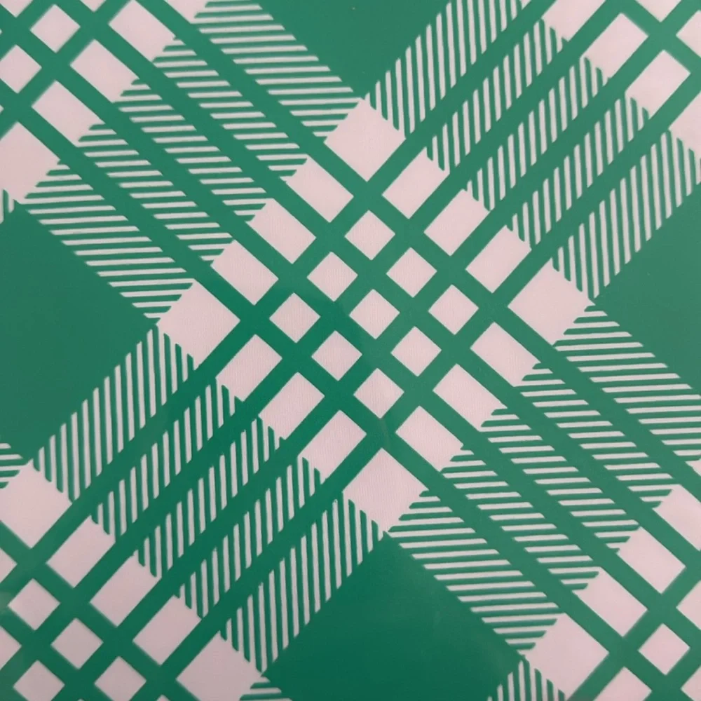 Chalk Couture Teal and White Plaid Gift Wrap